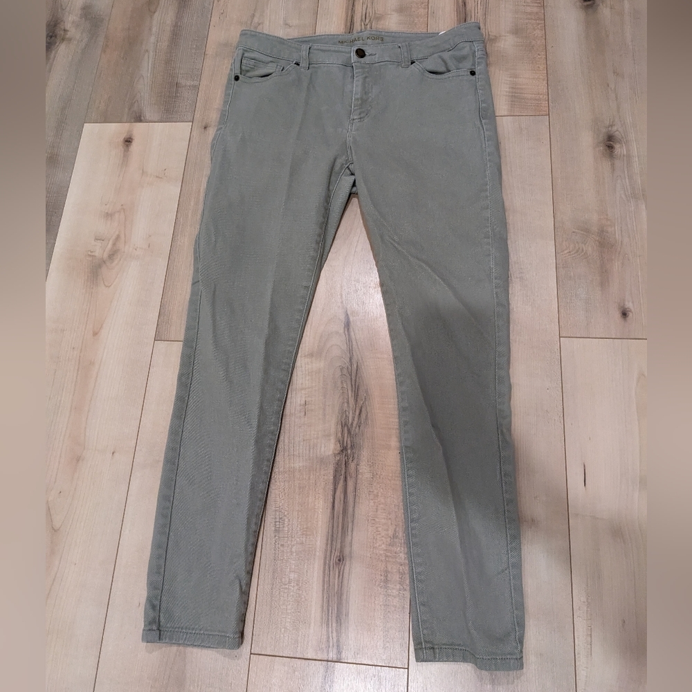 Michael Kors Green Skinny Jeans